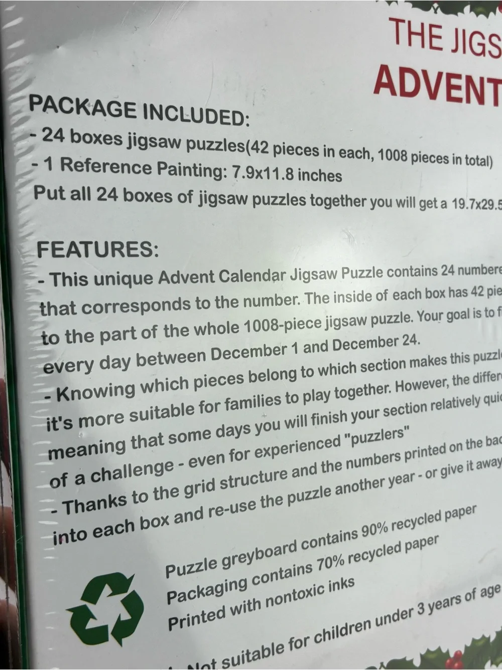 The Jigsaw Puzzles Fairytale Adventures Advent Puzzle - 1,000+ Pieces